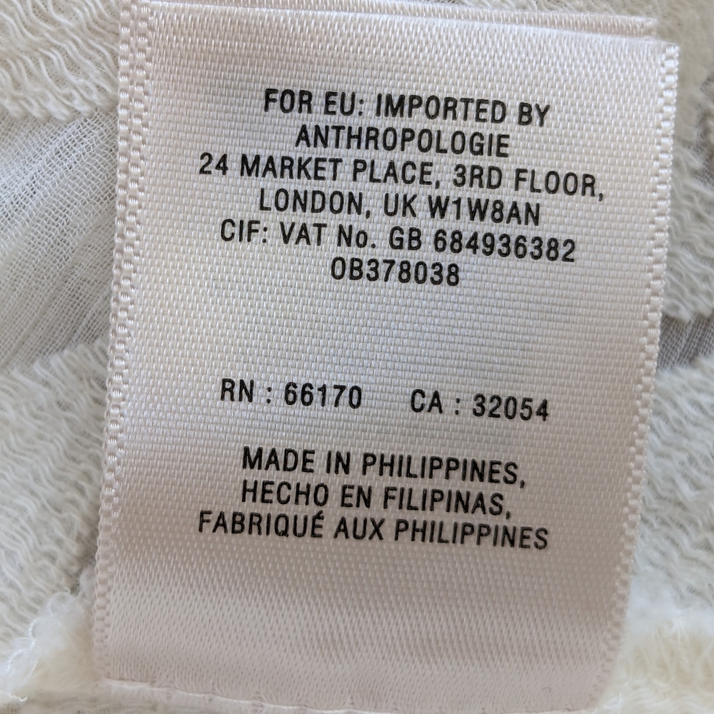 ANTHROPOLOGIE LACE FLORAL HANDKERCHIEF HEM TOP - Picture 10 of 10